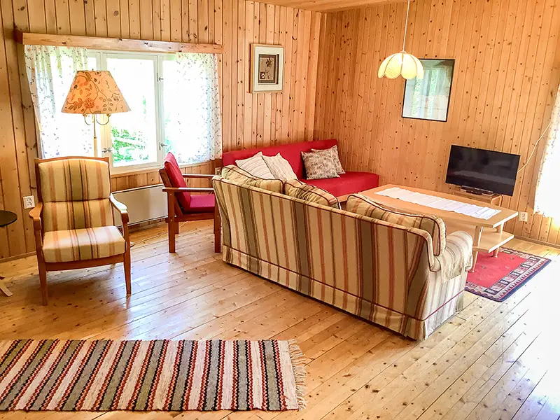 Living room in Enen Cottage in Åland