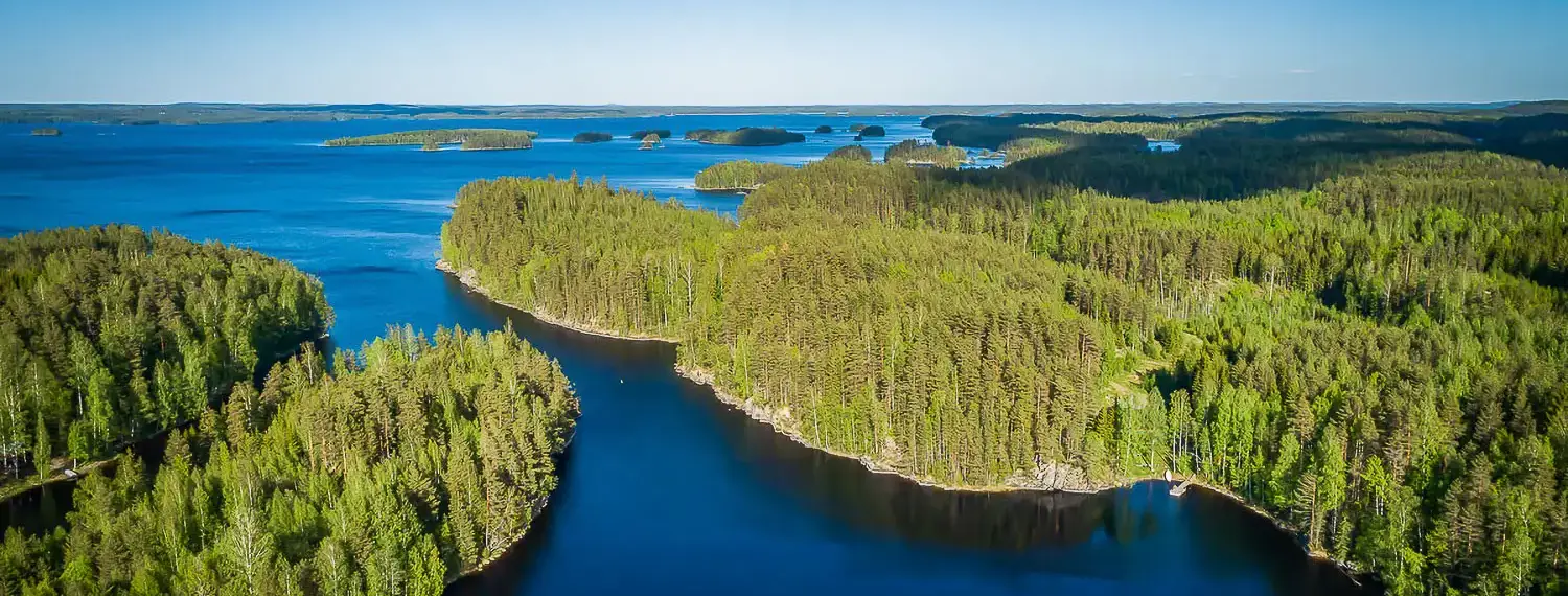 Etelä-Savo mökit ja majoitus - ilmakuva Etelä-Savosta