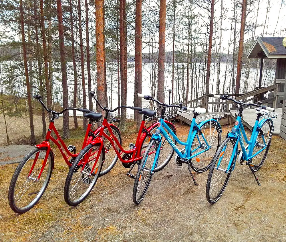 Bicycles for hire in Suvilahti cottage in Punkaharju