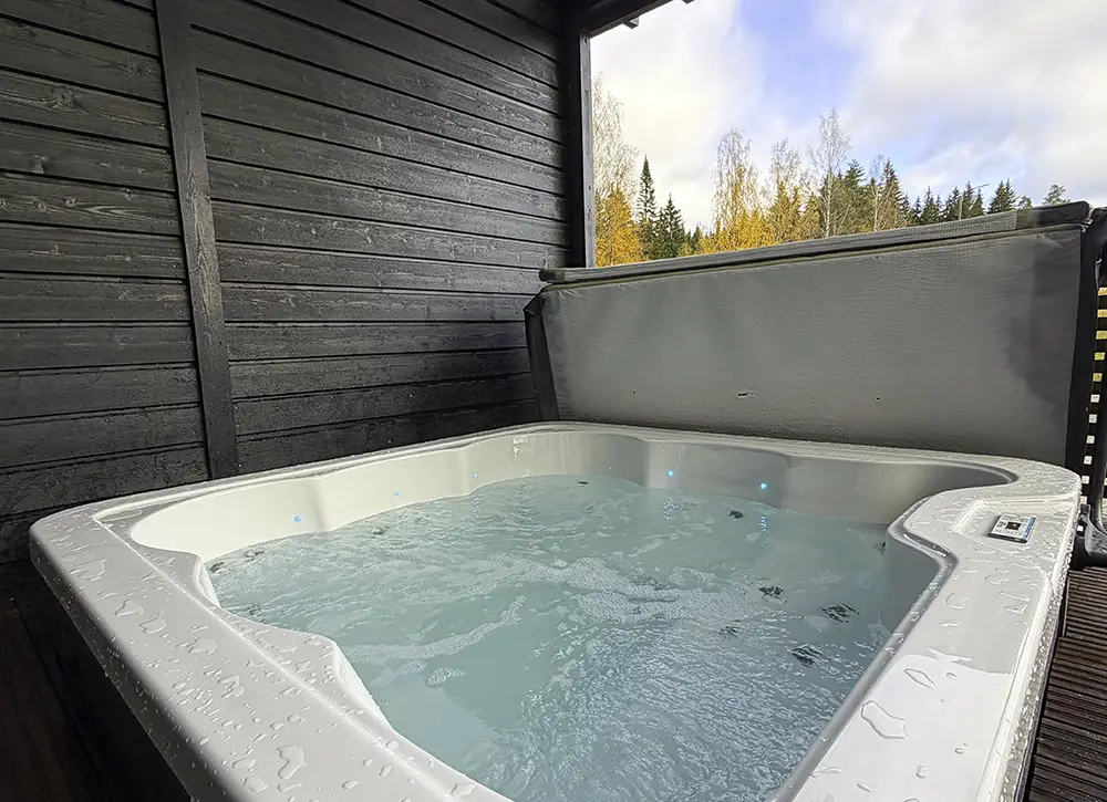 Ulkoporeallas Villa Harmoniassa Himoksella